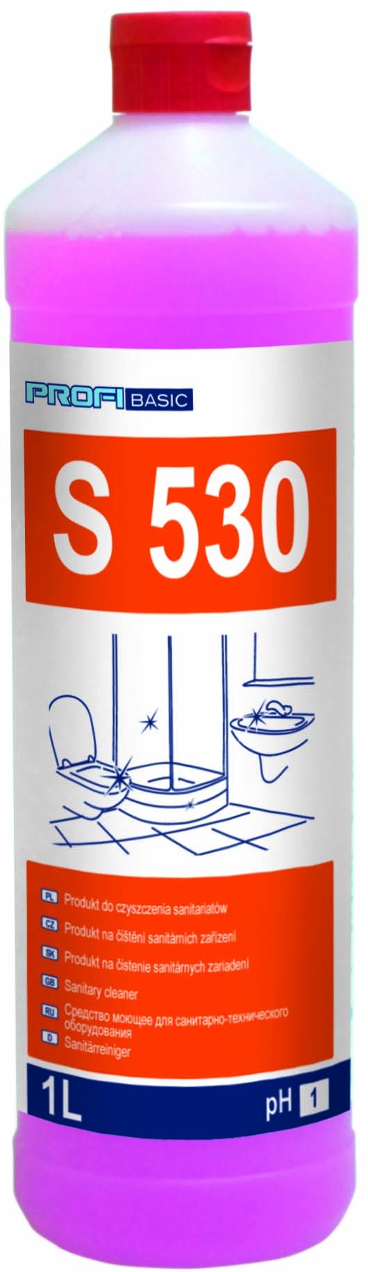 LAKMA S 530 - prostředek na čištění sanitárních zařízení od 1l do 10l