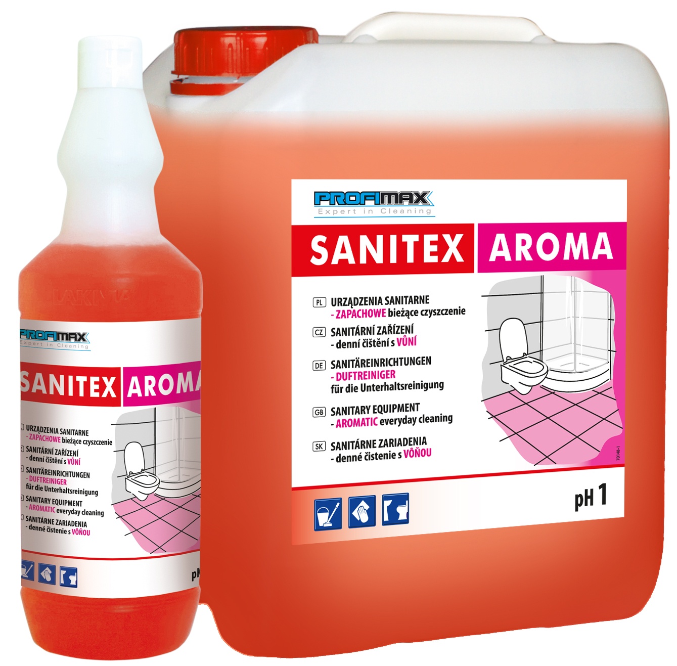 LAKMA SANITEX AROMA - prostředek na sanitární zařízení s vůní MALIN