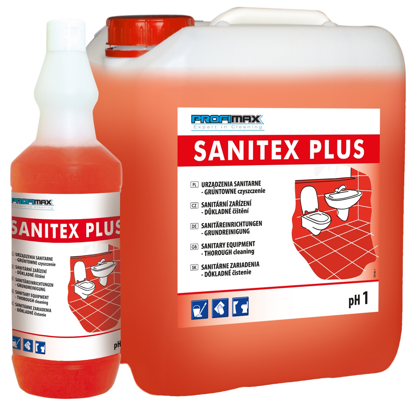 LAKMA SANITEX PLUS - prostředek na sanitární zařízení - generální úklid